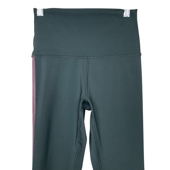 Wildfox Leggings High Rise Grey Stripes 7/8 Length Women's S - Picture 5 of 12